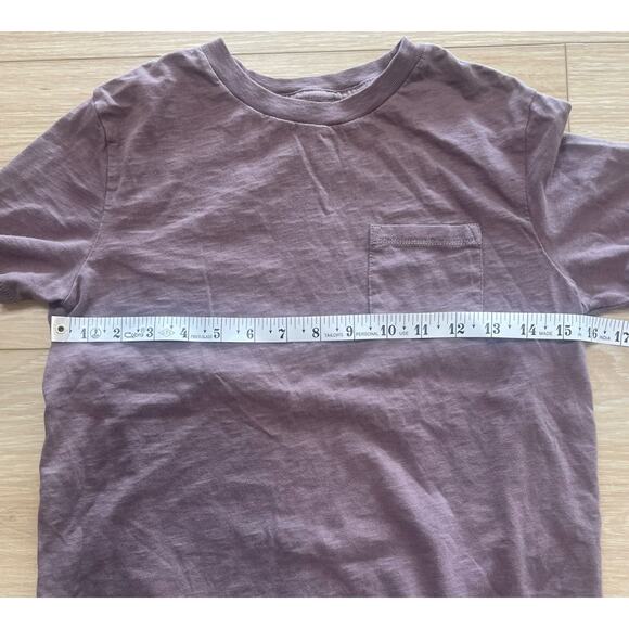 GAP Kids Large Organic Cotton Pocket T Shirt Dusty Purple Mauve Short Sleeve L - Picture 5 of 7